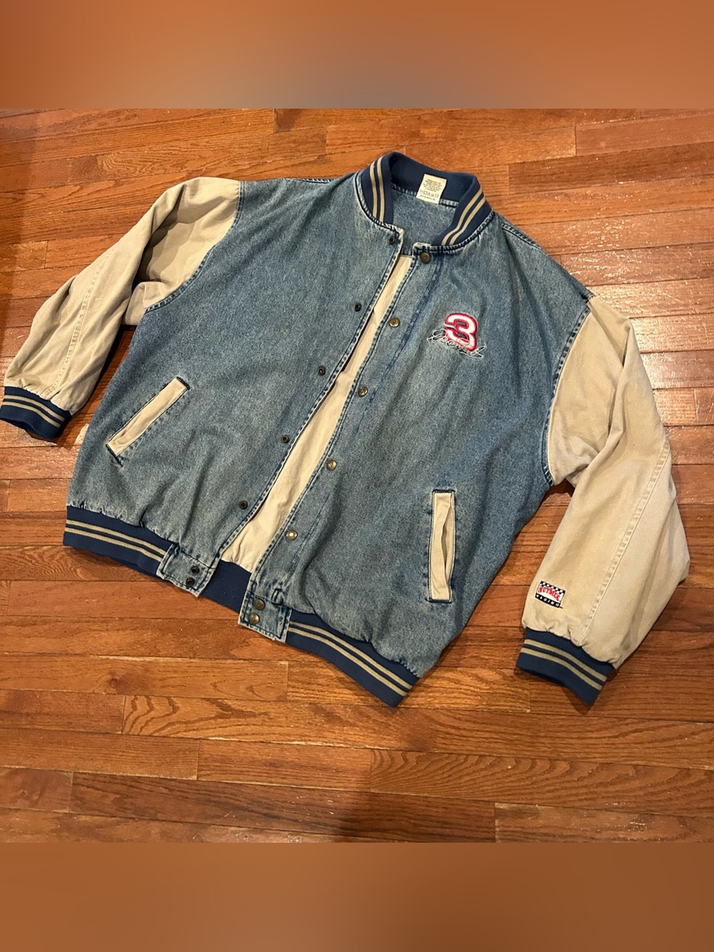 vintage* Authentic Dale Earnhardt NASCAR denim jacket